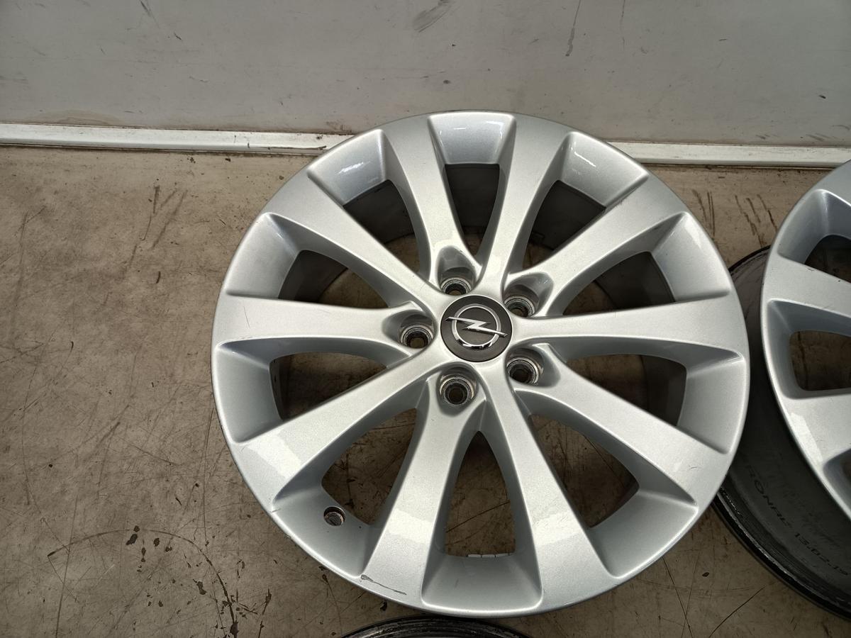 Opel Mervia B orig Satz Alufelgen 10 Speichen 13269541 7x17 OHNE Reifen Bj 2012