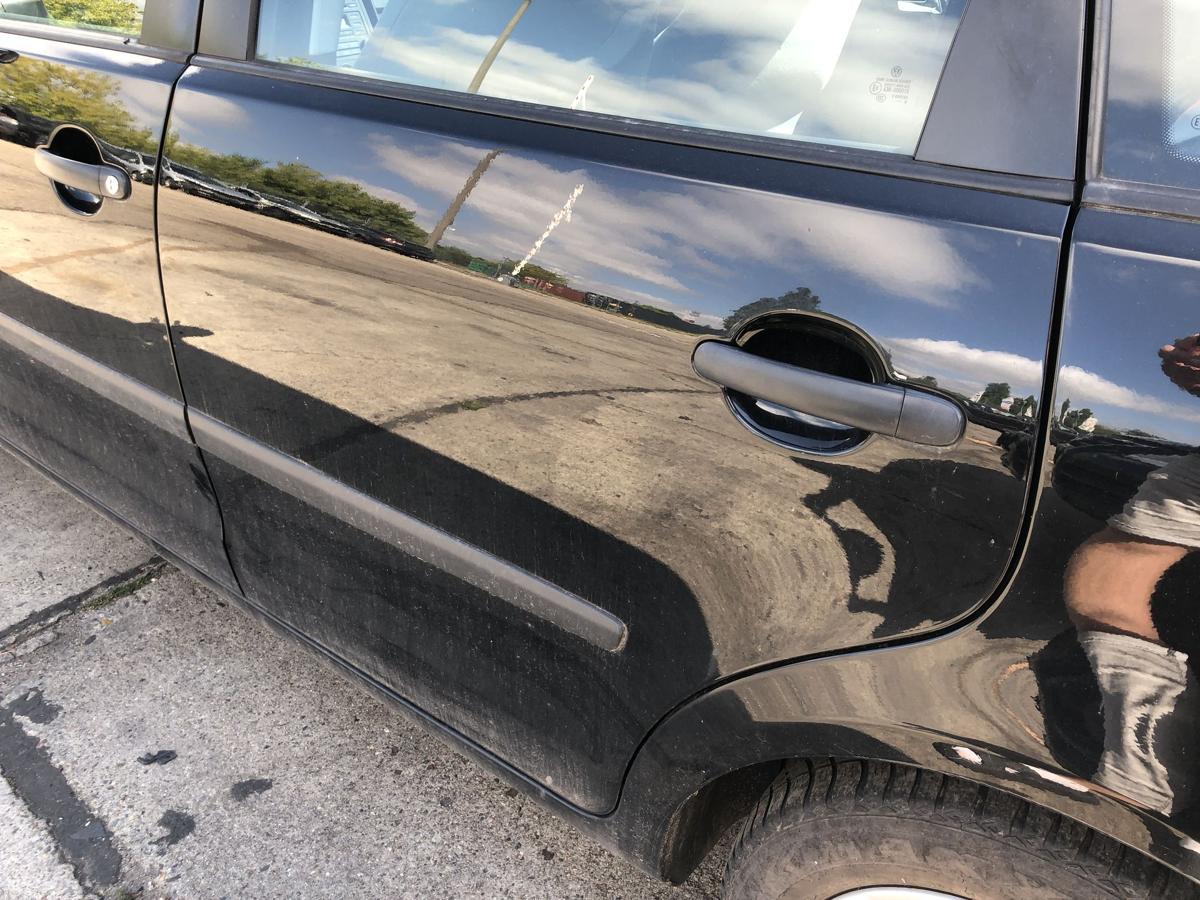VW Polo 9N3 T&uuml;r hinten links Fondt&uuml;r im Rohbau L041 Brillantschwarz