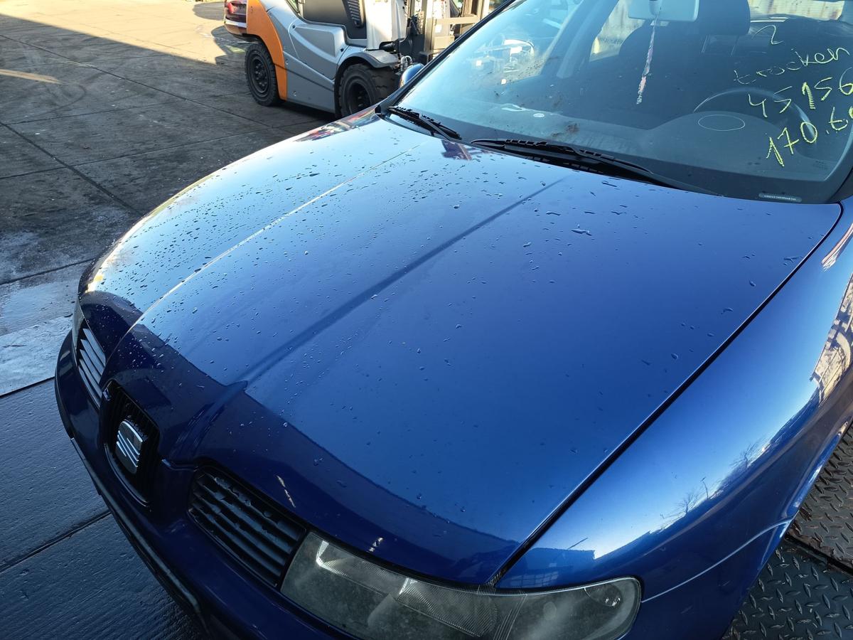 Seat Leon 1M original Motorhaube Klappe/Deckel vorn/Front S5S Almeriablau Bj2005