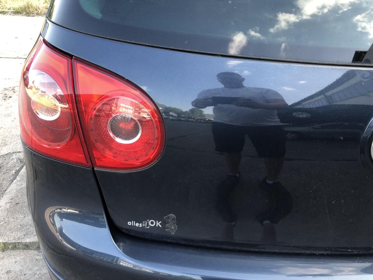 VW Golf 5 V 1K Heckklappe mit Heckscheibe 3 und 5 t&uuml;rer LC5F Blue Graphit