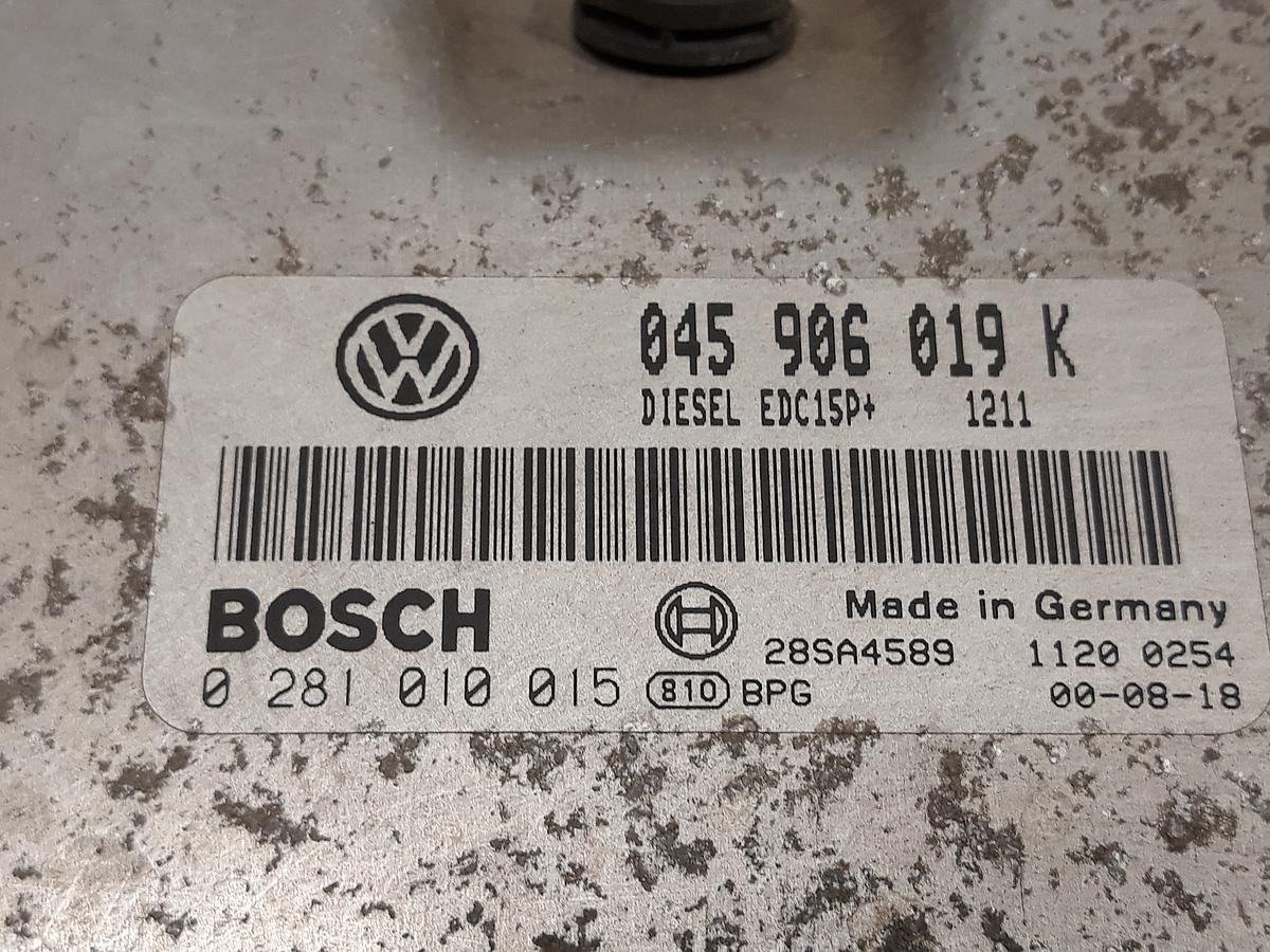 VW Lupo TDI 3L 6E Bj.2001 Motorsteuergerät 1.2TDI 45kw, 0281010015 Bosch