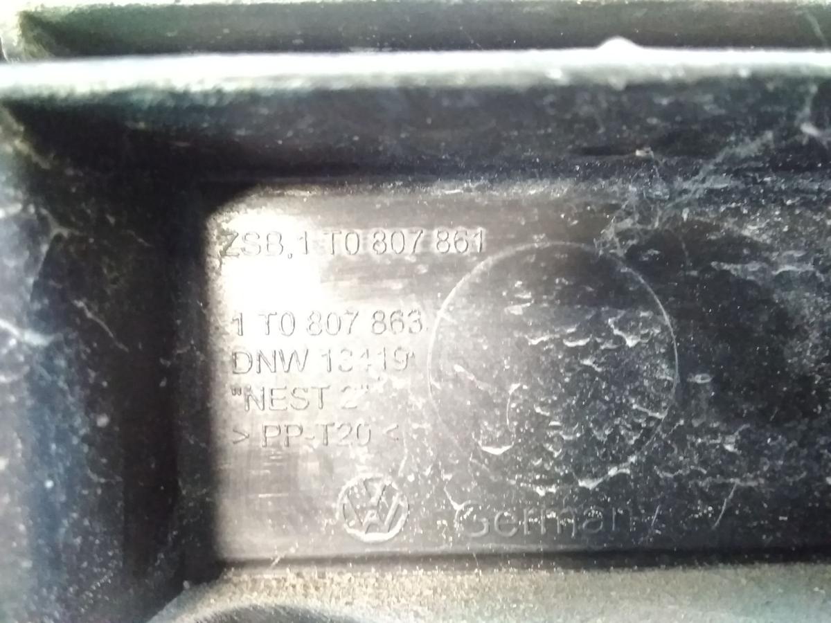 VW Touran 1T original Satz Halter F&uuml;hrungen Sto&szlig;f&auml;nger Sto&szlig;stange hinten Bj.2003