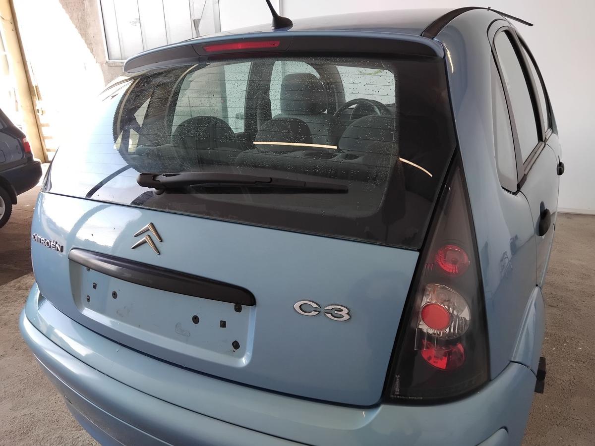 Citroen C3 Heckklappe KMY Lucia Blau Metallic mit Heckscheibe BJ2005