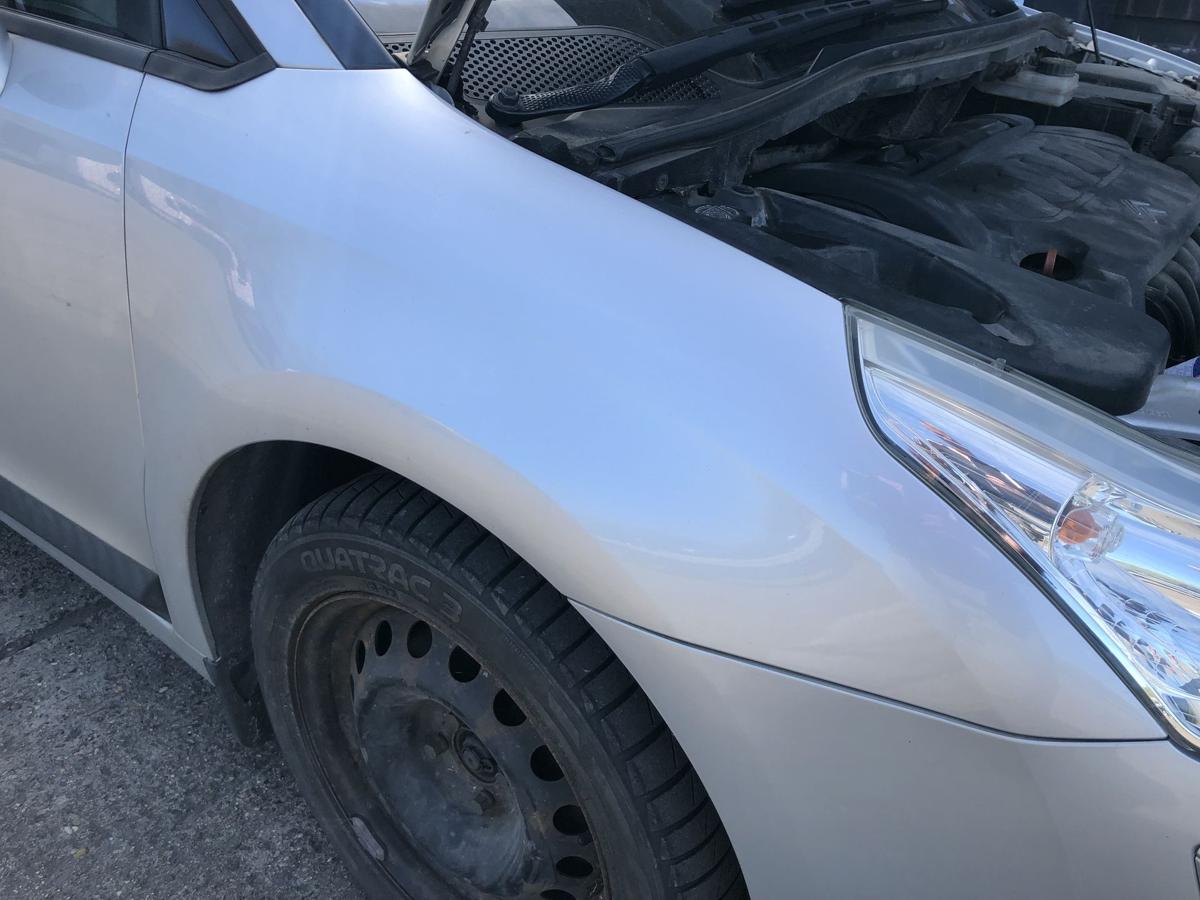 Citroen C4 Typ L Kotfl&uuml;gel vorn rechts Beifahrer Plastik EZR Aluminium Grau
