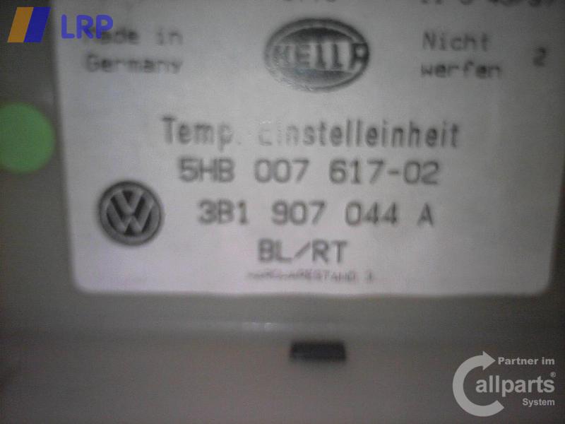 VW Passat 3B Bj. 1997 original Heizungsregulierung Klimabedienteil 3B1907044A