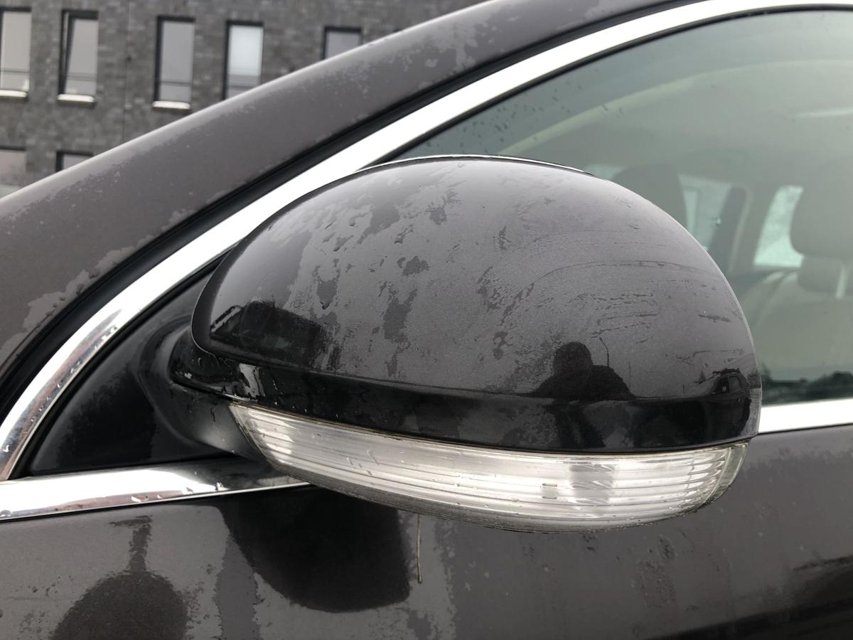 VW Passat 3C Au&szlig;enspiegel links elektrisch R&uuml;ckspiegel anklapp LC8Z Moccabrown