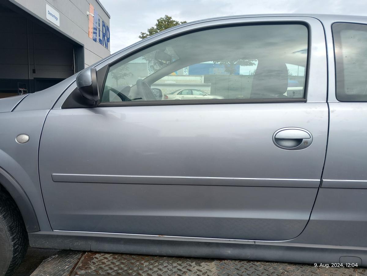 Opel Corsa C orig Tür links 3trg Fahrertür Z163 Silber Facelift ab Bj 2004