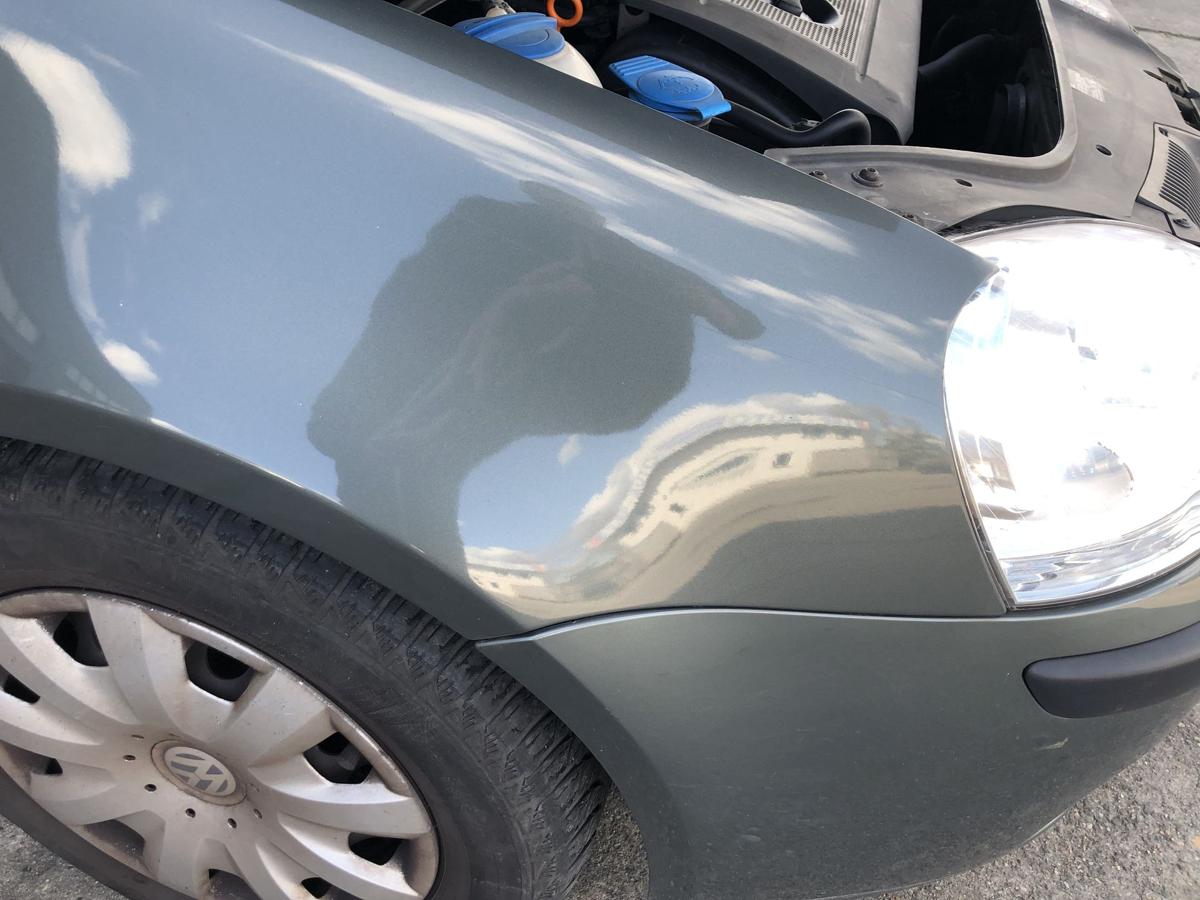 VW Golf 5 V 1K Kotfl&uuml;gel vorn rechts Beifahrerseite LA6Q Sagegreen kein OE