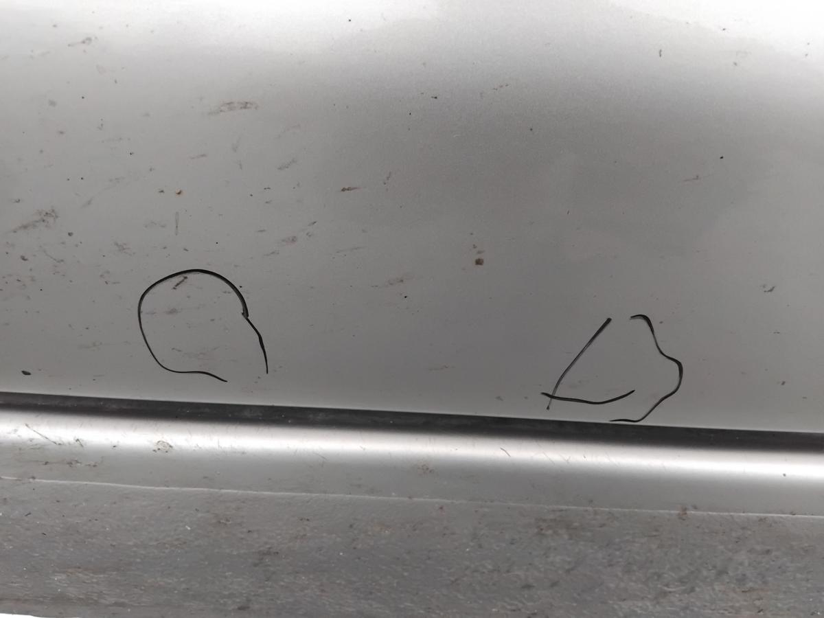 Nissan Micra K12 Tür vorn links Fahrertür KY0 Sportysilver 3-Türer BJ2005