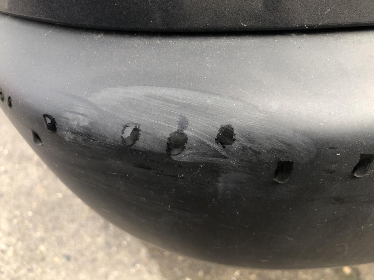 Peugeot 207 SW Typ WE Sto&szlig;f&auml;nger hinten Hecksch&uuml;rze Hecksto&szlig;stange KTH grau