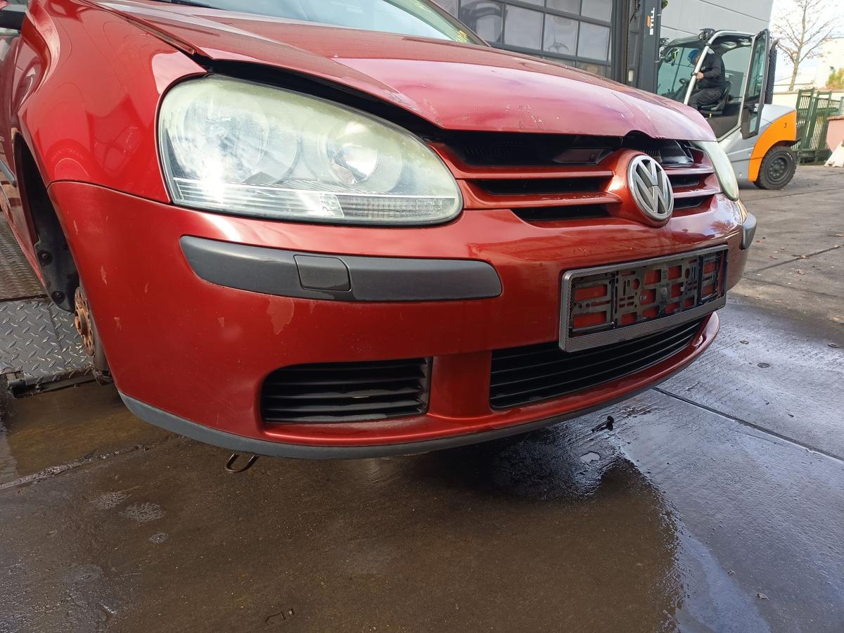 VW Golf V 5 original Stoßstange vorn SRA Stoßfänger LA3W Rot Bj 2003 VW Golf V 5 original Stoßstange vorn SRA Stoßfänger LA3W Rot Bj 2003
