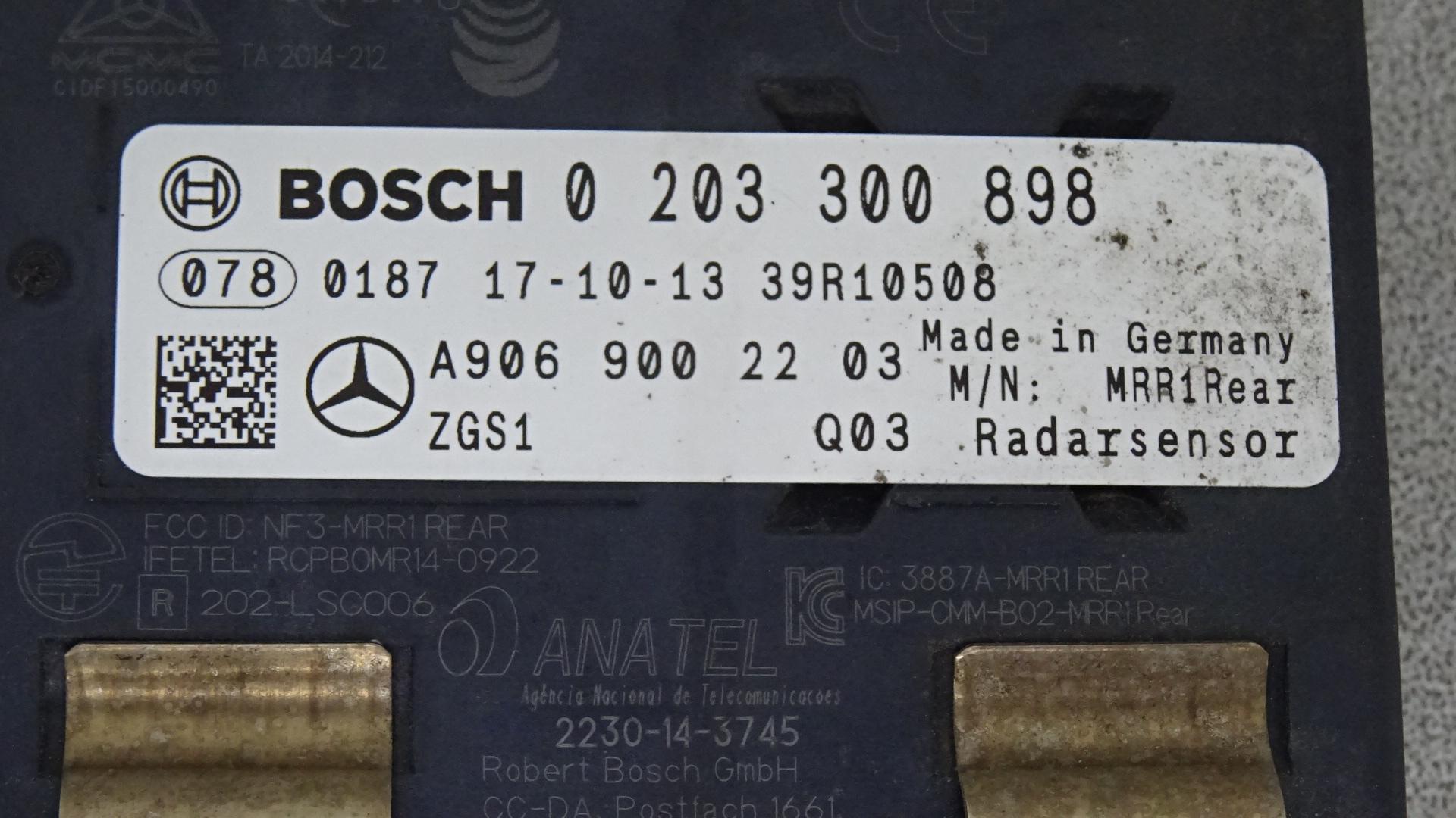 Mercedes Sprinter 906 Steuergerät Radarsensor A9069002203 0203300898