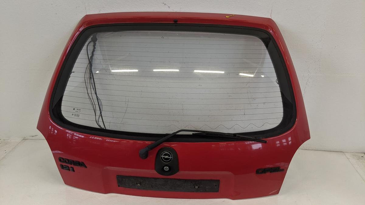 Heckklappe Klappe Deckel hinten Kofferraumklappe 3 Türer Rot Opel Corsa B