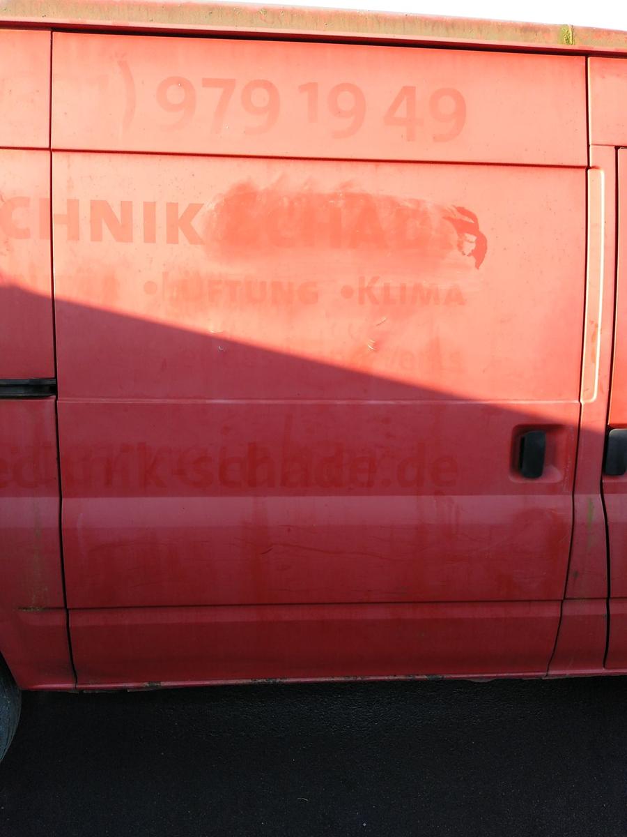 Ford Transit 6 TT9 Schiebet&uuml;r rechts Kasten Mittelhochdach mit M&auml;ngeln Bj.2007