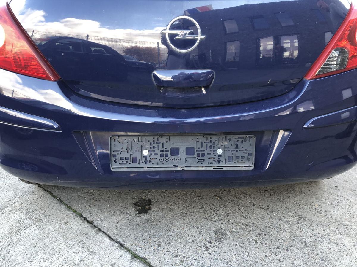 Opel Corsa D Stoßfänger hinten Heckschürze 3 türer Z20Z Royalblau Stoßstange