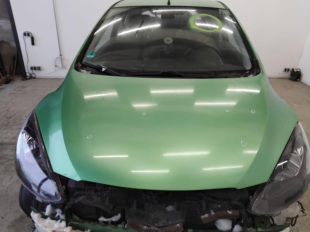 Mazda 2 DE original Motorhaube Deckel vorn hellgr&uuml;nmetallic BJ2008