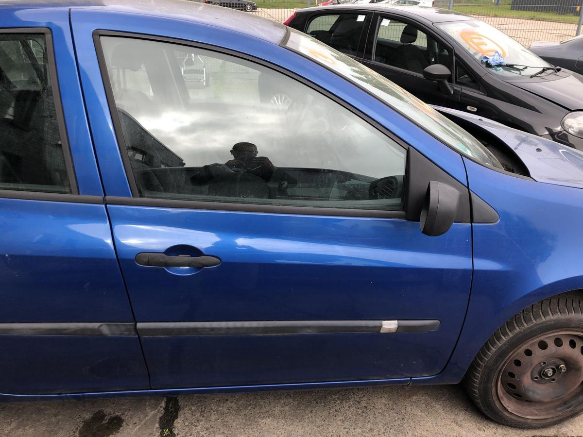 Renault Clio 3 Typ BR T&uuml;r vorn rechts Beifahrert&uuml;r im Rohbau TERNA Blue 5-t&uuml;rig
