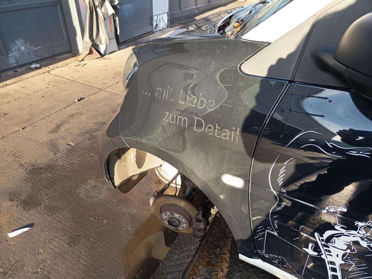 Smart Fortwo Coupe 453 original Kotfl&uuml;gel links ECA schwarz vor Facelift Bj 2016