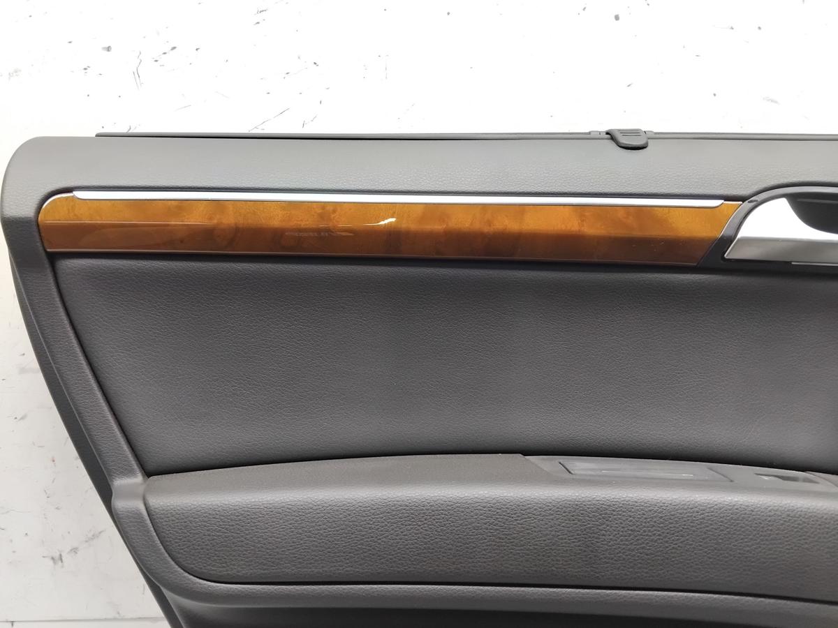 Audi Q7 4L original T&uuml;rverkleidung T&uuml;r hinten links BOSE Kunstleder Sonnenrollo