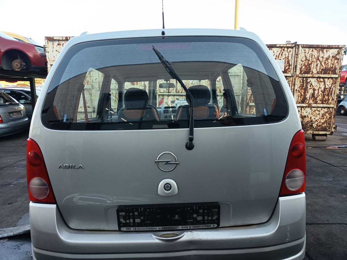 Opel Agila A orig Heckklappe mit Scheibe Kofferraum Z157 Silber Bj 2002