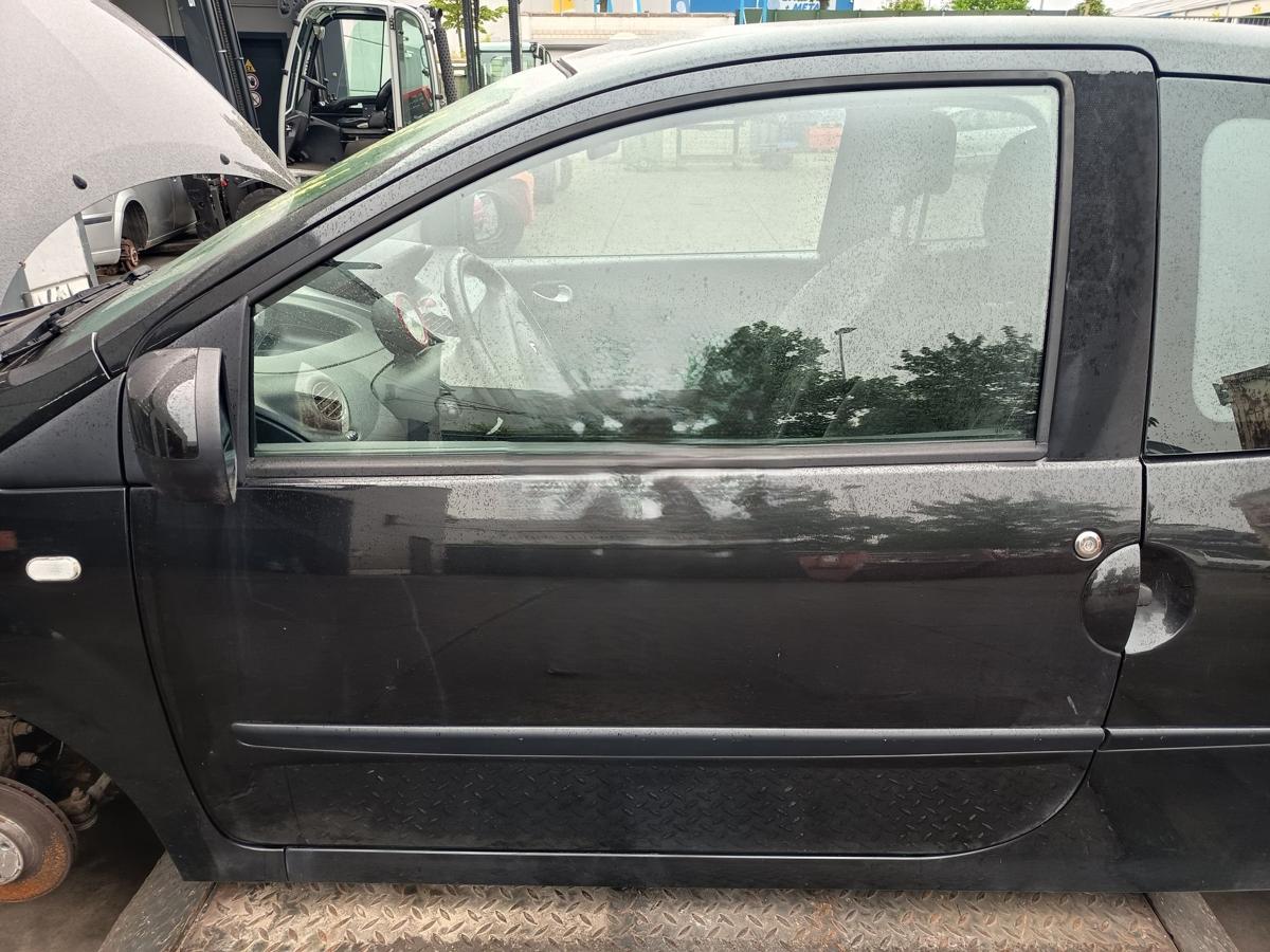 Renault Twingo II original T&uuml;r vorn links Fahrer Rohbau 676 Perlmuttschwarz