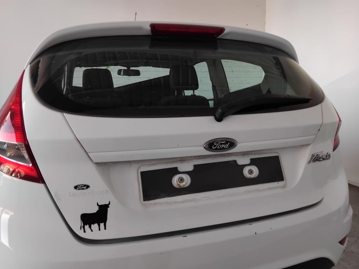 Ford Fiesta JA8 original Heckklappe frostweiß mit Scheibe BJ2009