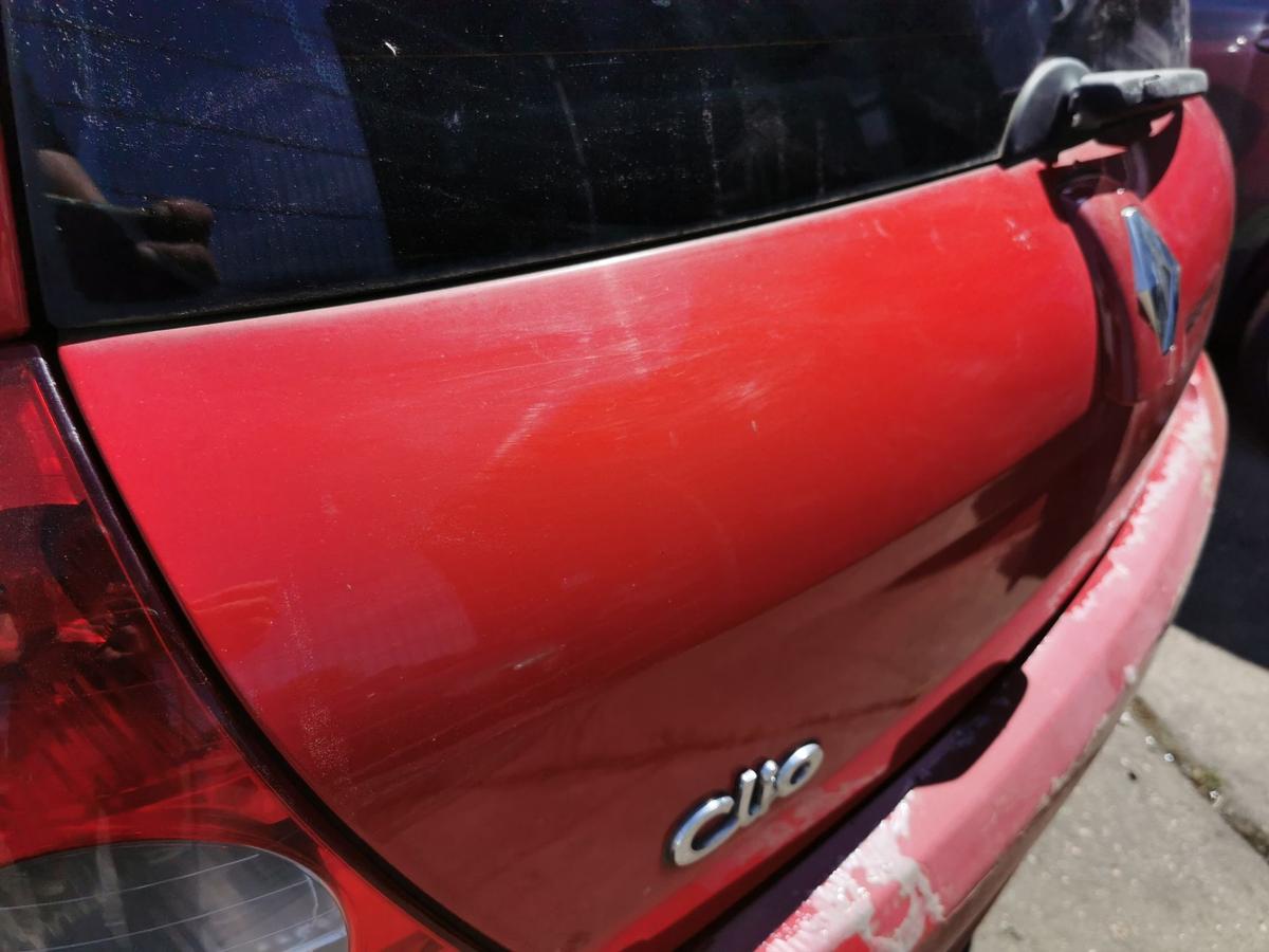 Renault Clio 2 Campus Heckklappe Klappe Deckel hinten OV727 Red Brisk 3 Türer