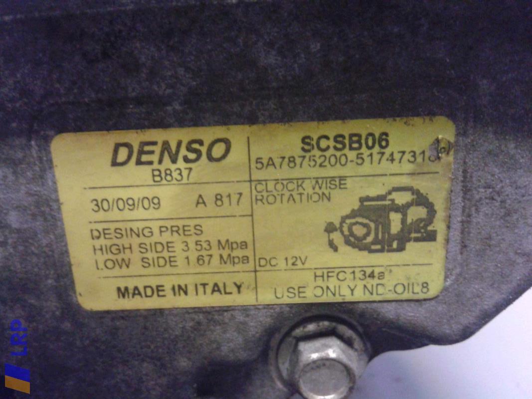 Ford Ka RU8 BJ2009 Klimakompressor 5174731 5A7875200 DENSO