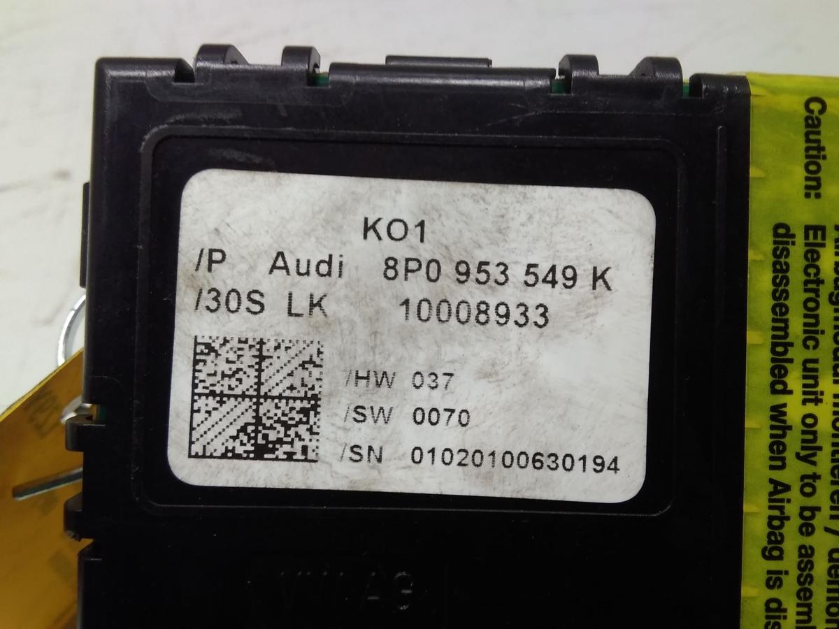 Audi A3 8P original Elektronikeinheit Steuerger&auml;t Lenks&auml;ule 8P0953549K Bj.2010