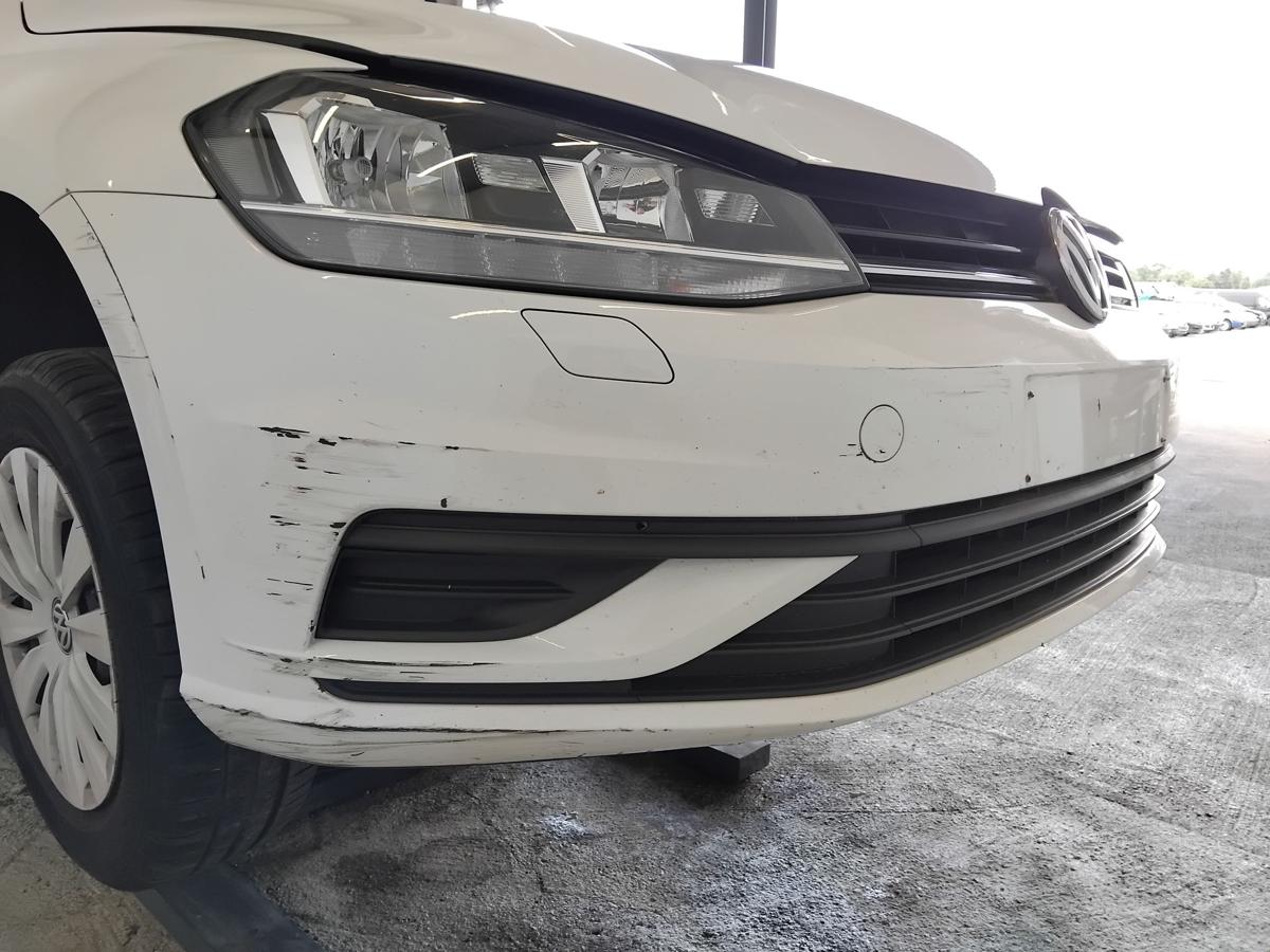 VW Golf 7 Facelift orig Sto&szlig;f&auml;nger Sto&szlig;stange vorn SRA LC9A pure white BJ2019