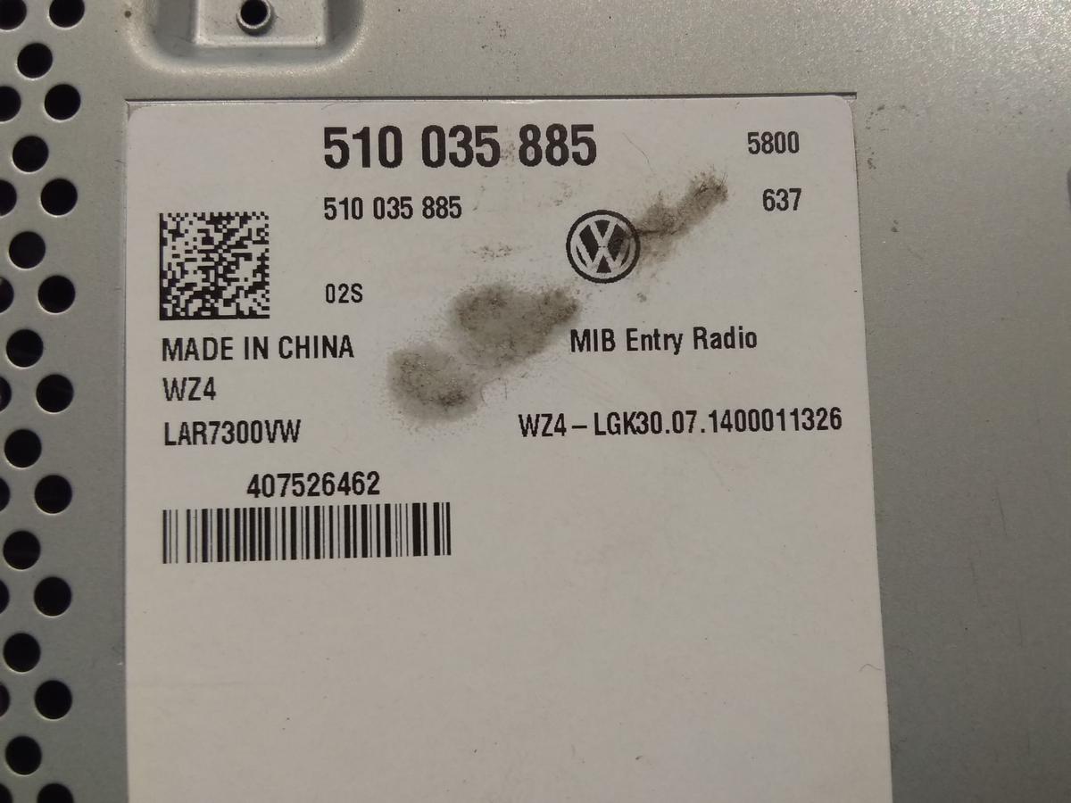 VW Golf Sportsvan original Radio Composition Touch 510035885 Bj.2014 Gen. 1