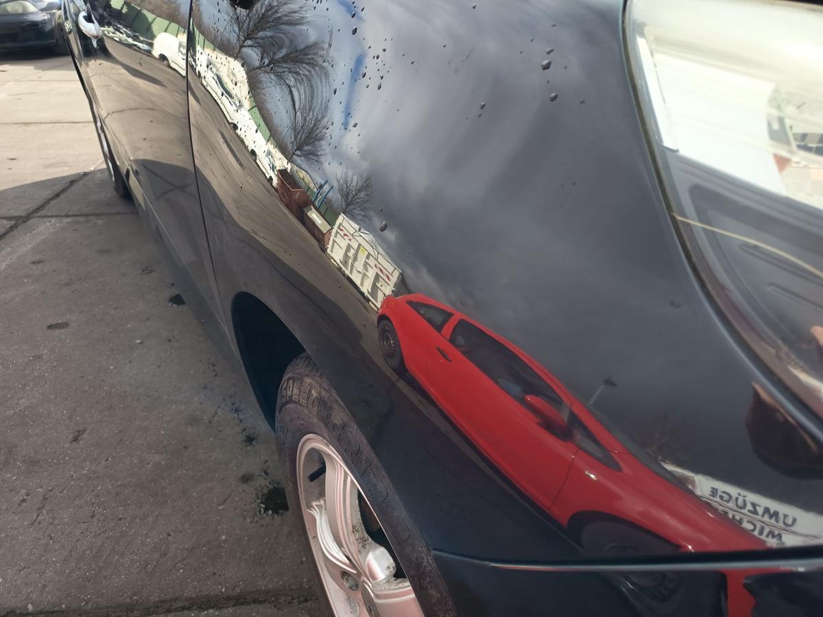 Renault Scenic 3 original Kotfl&uuml;gel rechts Seitenteil 676 Perlschwarz Bj 2009