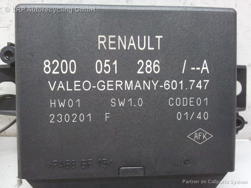 Renault Laguna 2 Bj.2001 original Steuergerät Parkhilfe PDC 8200051286 230201F