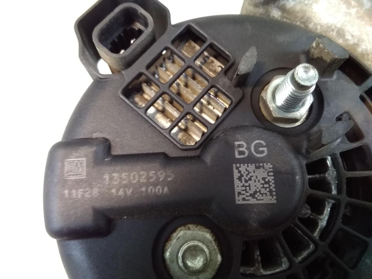 Chevrolet Cruze original Lichtmaschine Generator 1.6 91kw Bj.2011