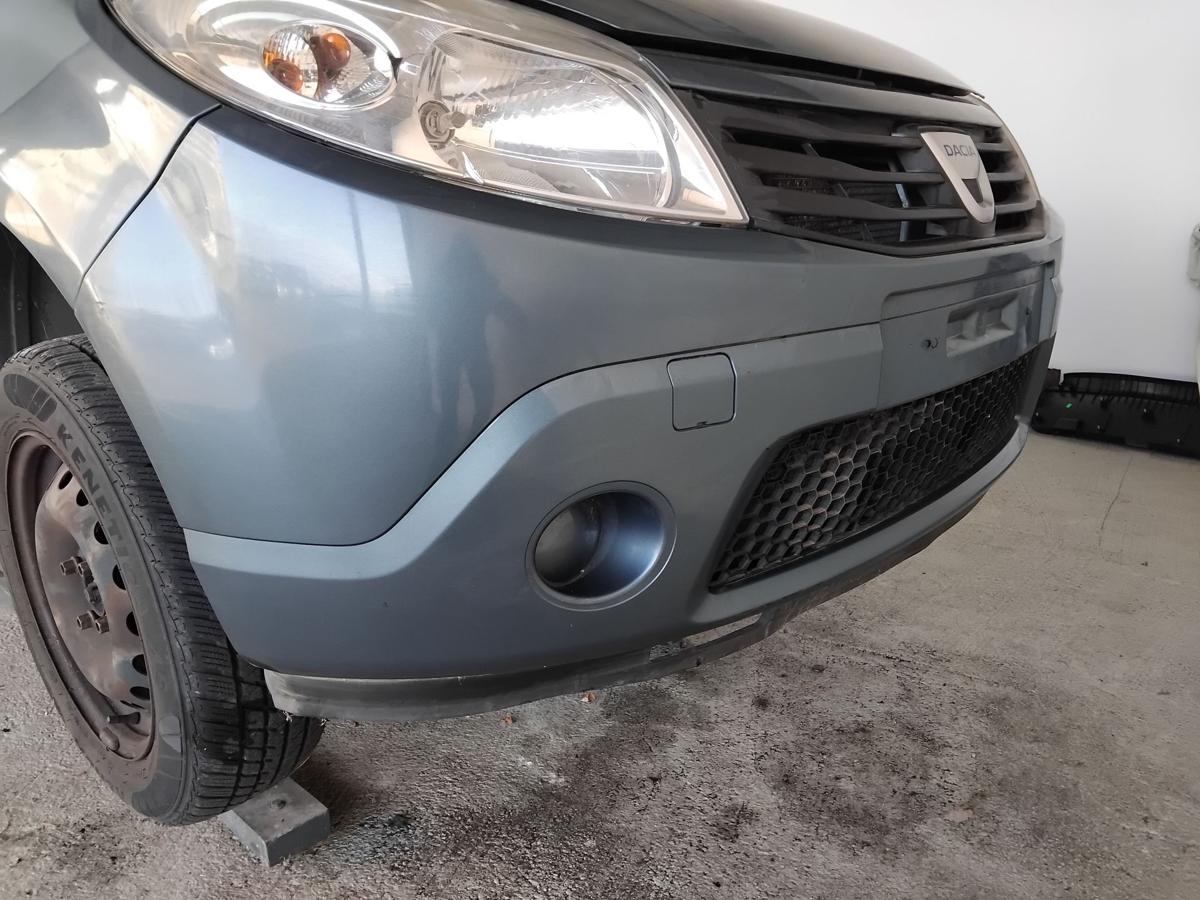 Dacia Sandero 1 original Stoßfänger Stoßstange vorn blaumetallic TERNF BJ2009