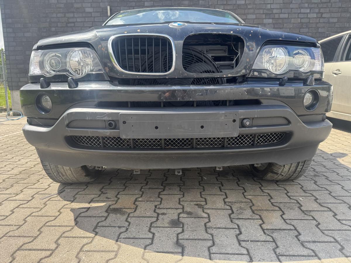 BMW X5 E53 original Sto&szlig;stange Stossf&auml;nger vorn 475 Blacksaphire Metallic