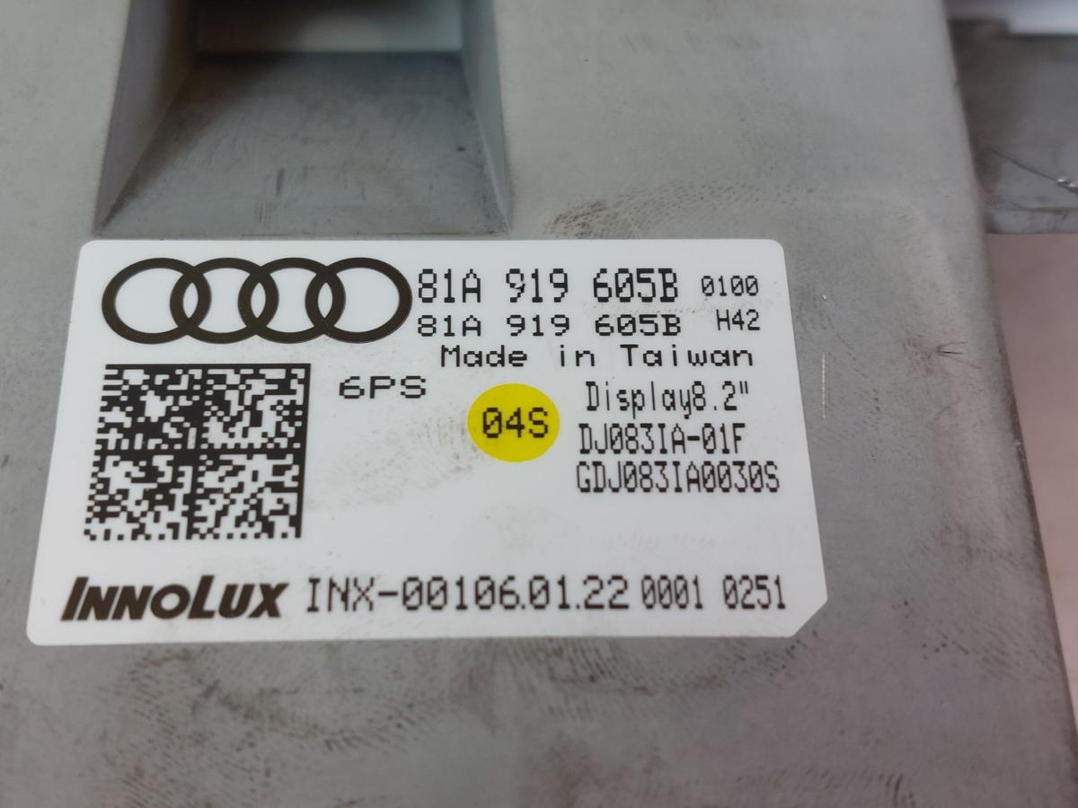 Audi Q2 Typ AG Display Monitor Anzeige MMI Infotainmentsystem 8.2 Zoll Innolux