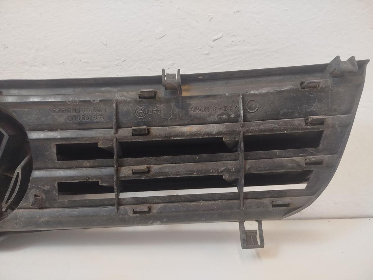 VW Polo 6N2 K&uuml;hlergrill Frontgrill Grill mit Logo LB5N Indigoblau Perl