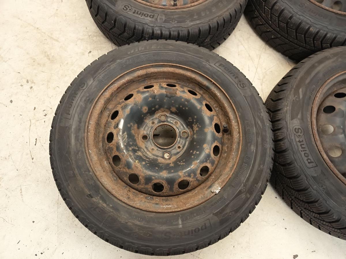 Citroen C2 JKFV orig Satz Stahlfelgen 5,5x14 ET24 mit Reifen 175/65 R14 Bj 2009