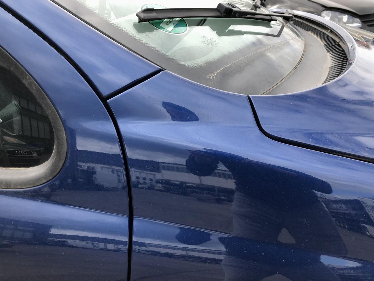 Peugeot 207SW Kotfl&uuml;gel vorn rechts Beifahrerseite Fender KPL Montebello blau