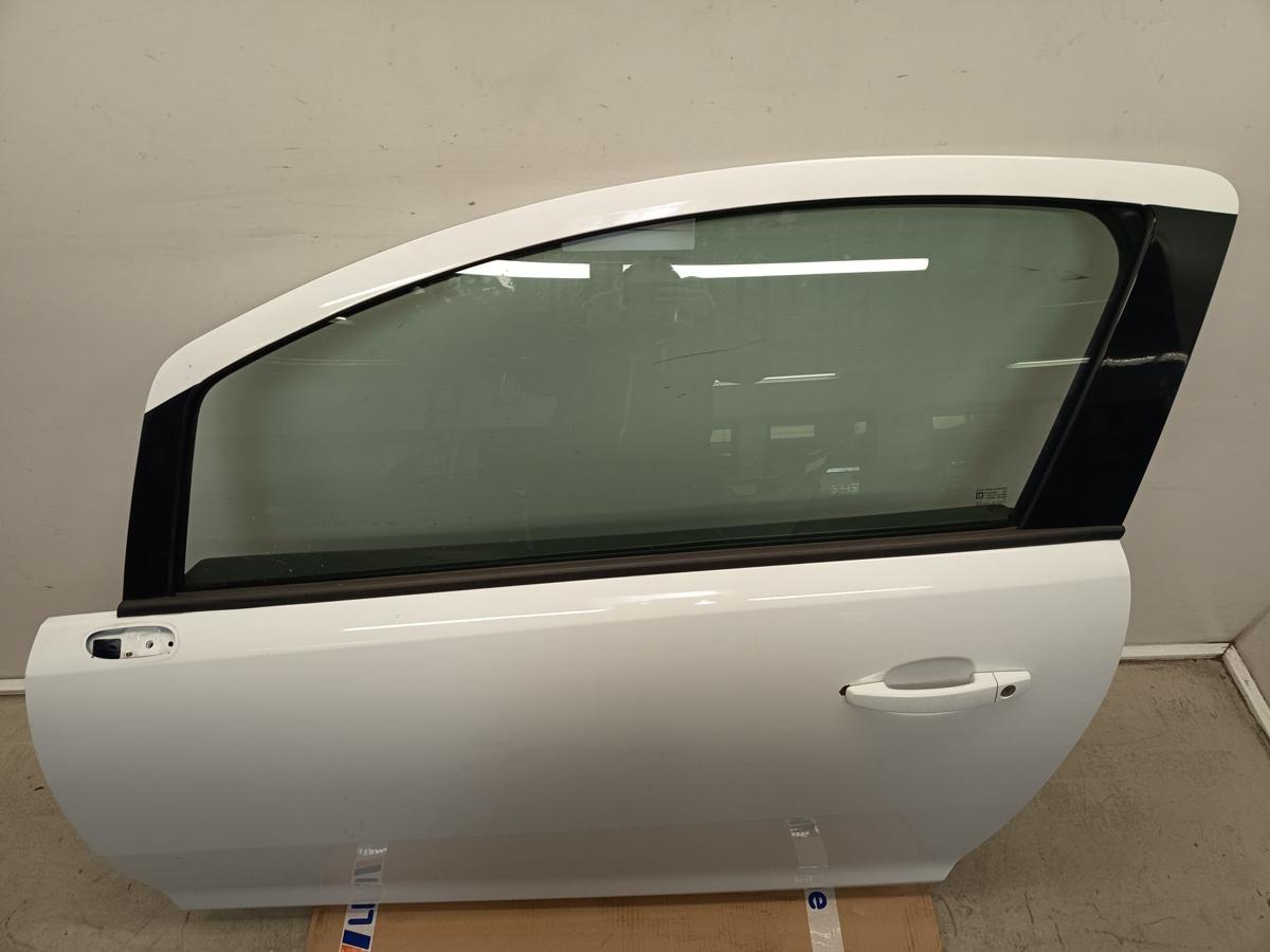 Opel Corsa D original T&uuml;r links 3 T&uuml;rer wei&szlig; Baujahr 2009