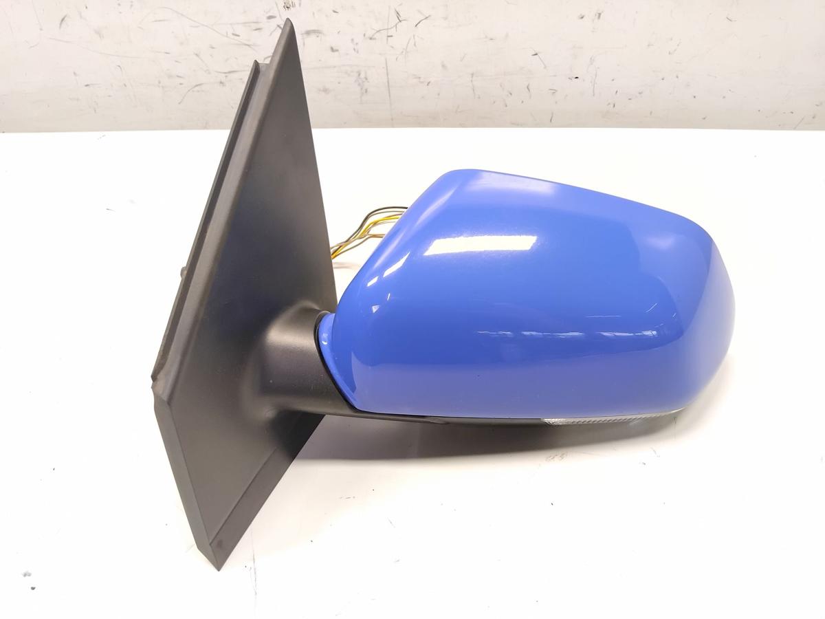 VW Polo 9N3 original Au&szlig;enspiegel links summerblue LA5F elektrisch beheizt BJ09