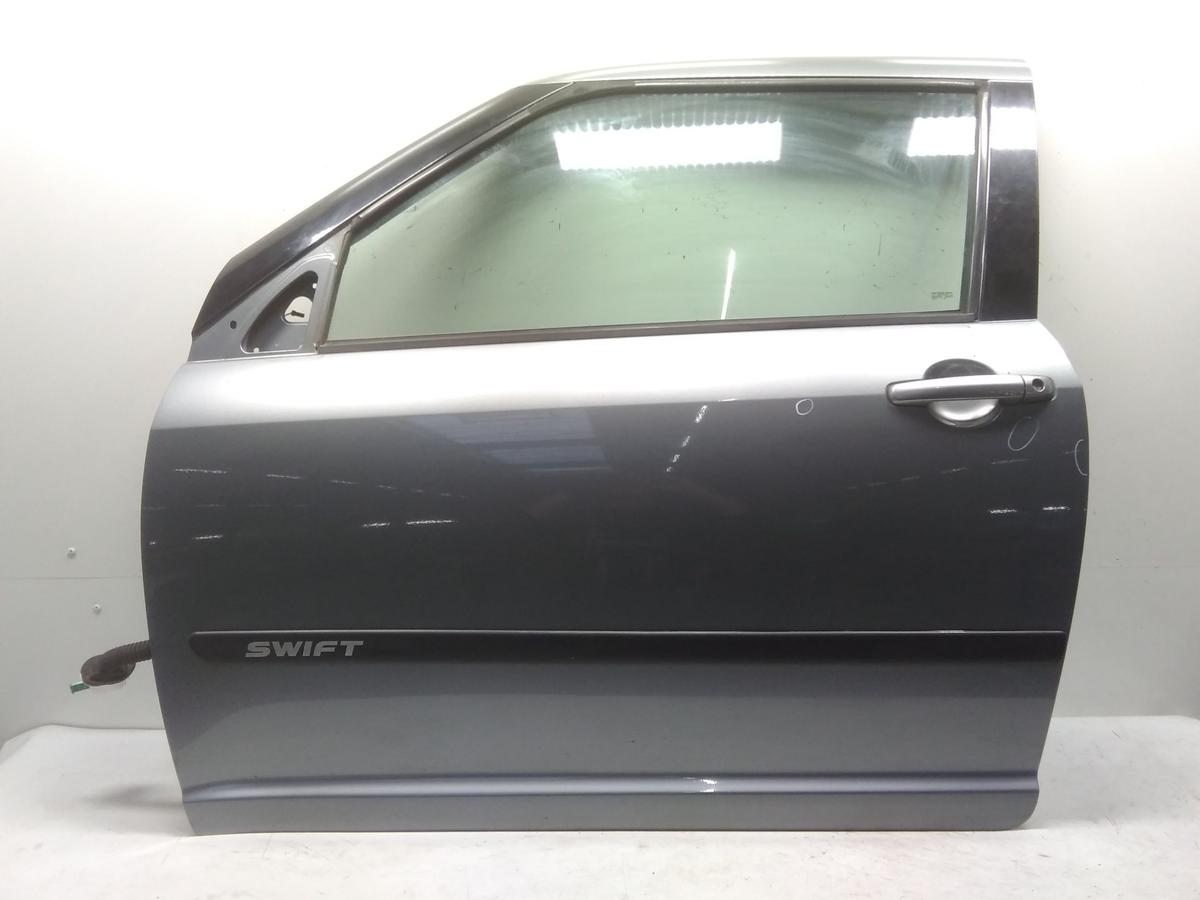 Suzuki Swift MZ EZ Tür vorn links Fahrertür 3-Türer graumetallic ZCD Bj.2006