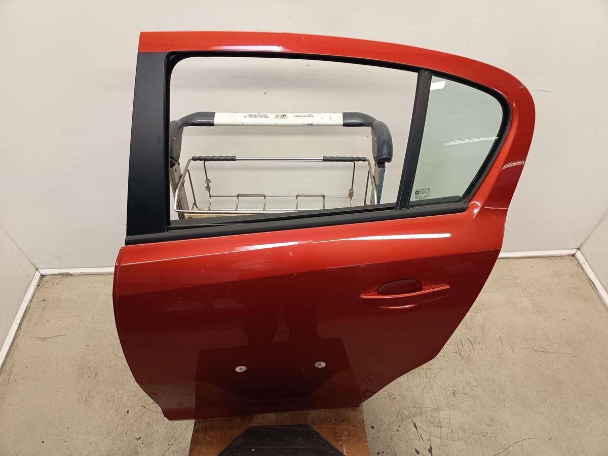 Opel Corsa D orig T&uuml;r hinten links 5Trg Fahrerseite Z50K Curry Red Bj 2012