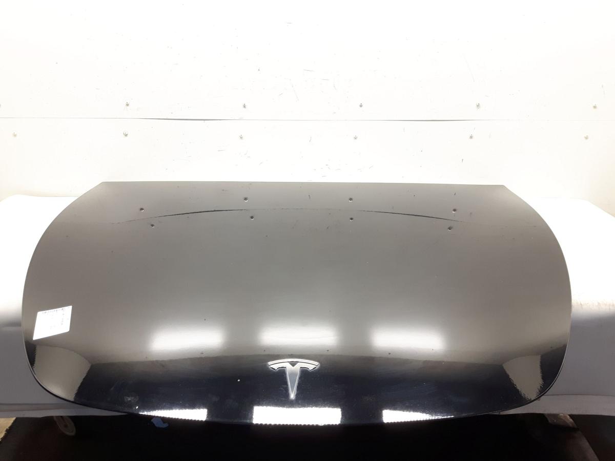 Tesla Model Y original Alu-Motorhaube Klappe vorn schwarz solid black BJ2023