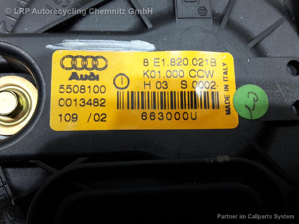 Audi A4 B6 8E BJ 2002 Heizgebläse Heizungslüfter 8E1820021B Valeo