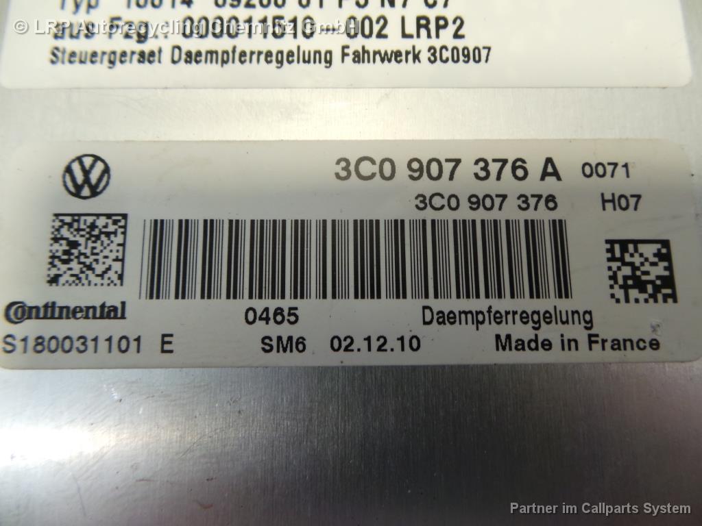 VW Passat 3C B7 BJ 2011 Steuergerät Fahrwerk 3C0907376A