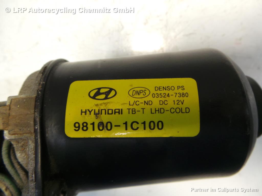 Hyundai Getz BJ 2004 Wischermotor vorn Scheibenwischer 98110-1C100 03524-7380