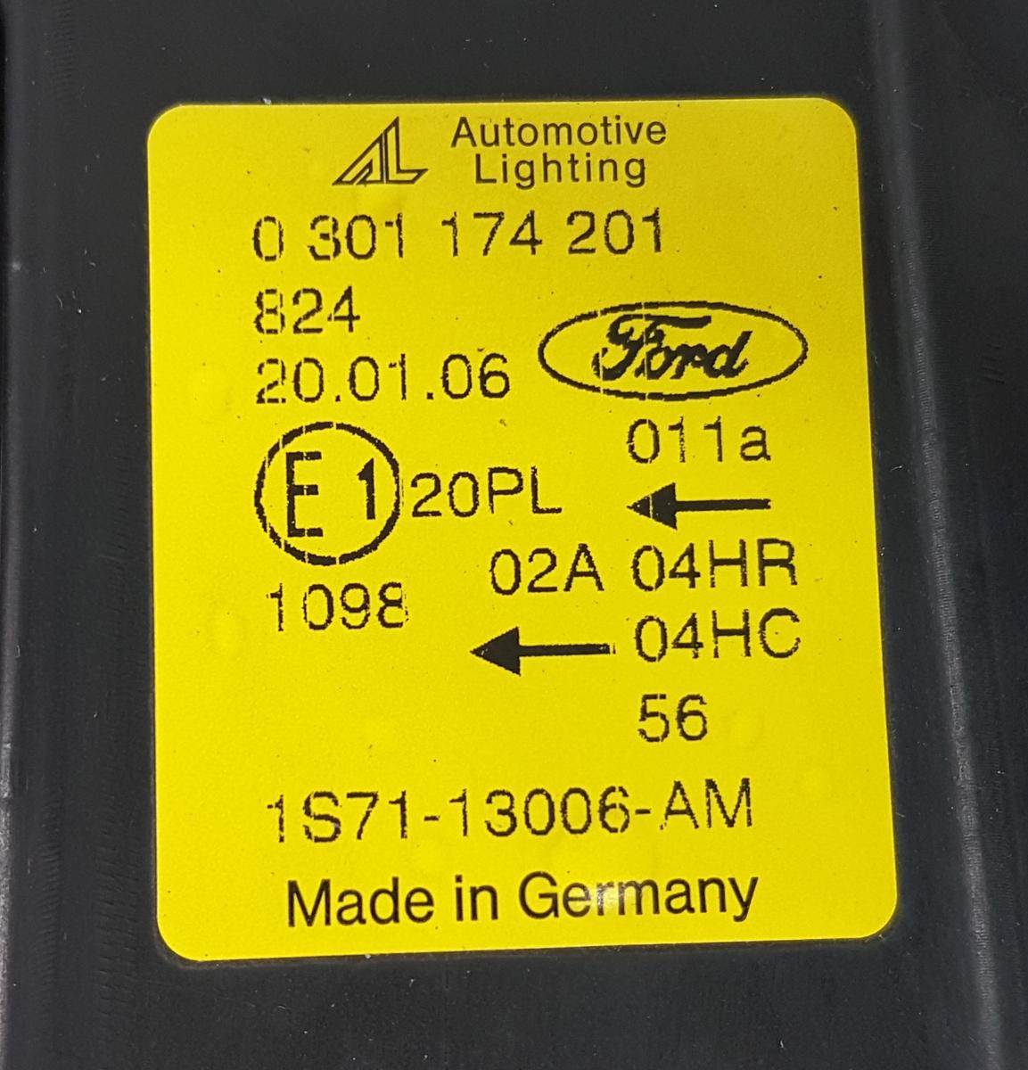 Ford Mondeo BWY Hauptscheinwerfer links 1S7113006AM 0301174201 Bj2006
