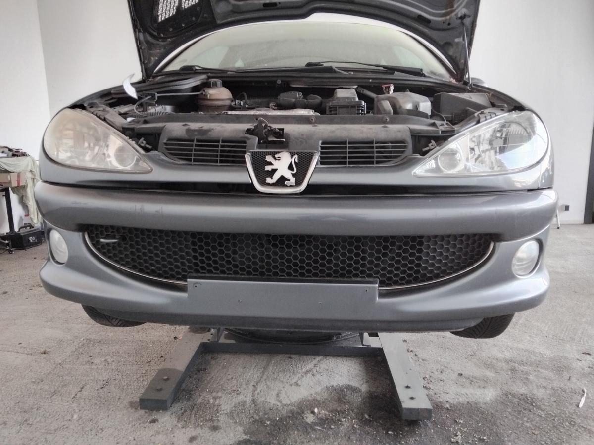 Peugeot 206 original Stoßstange Stoßfänger vorn thoriumgraumetallic KTH BJ2008